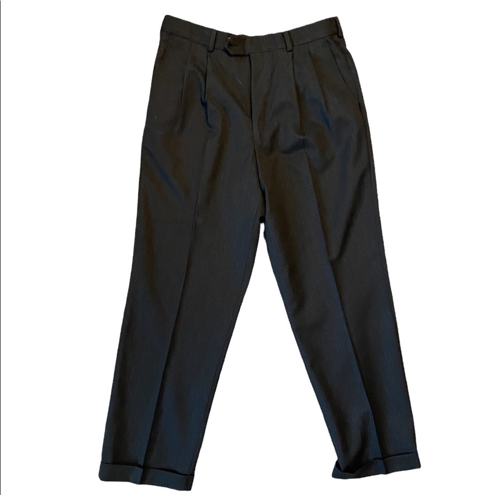 Berwick style 100% wool black fabric. Size W 34/30